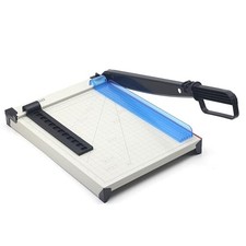 TEXALAN 12" Paper Cutter Metal Base, Sharp Blade Trims Photos/Cards/Labels
