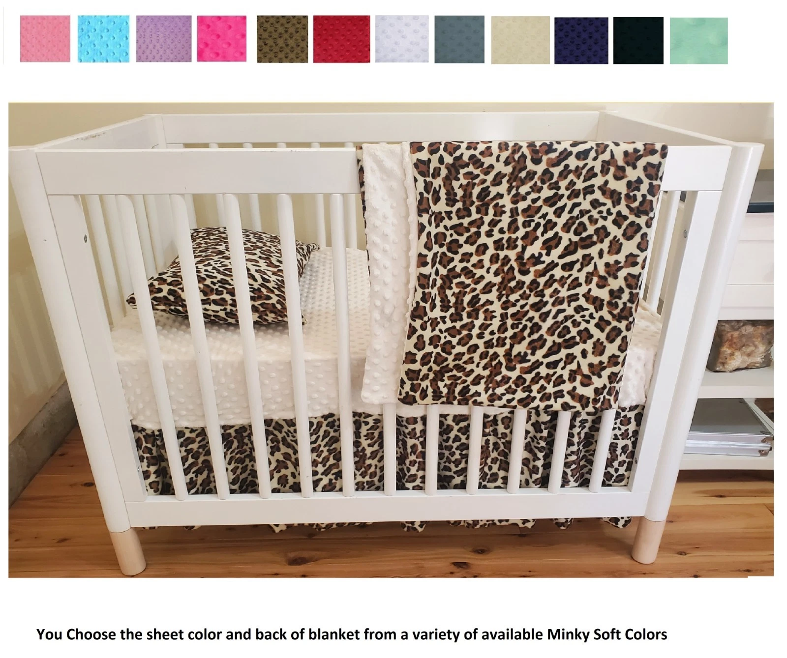 Leopard Animal Print Baby Bedding Leopard TAN Crib Bedding Set
Opens in a new window or tab