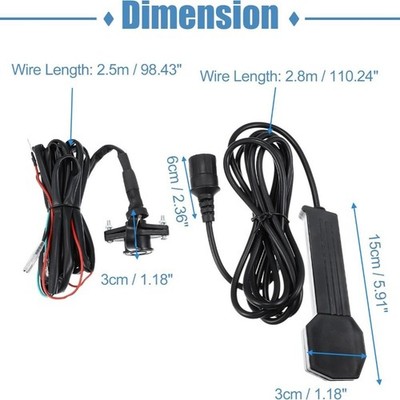12V Kabelfernbedienung Kit kompatibel mit UTV Seilwinde einfache Installation