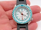 Vintage men's automatic Seiko Mod Scuba Diver Sport Rally wristwatch 7002-7001
