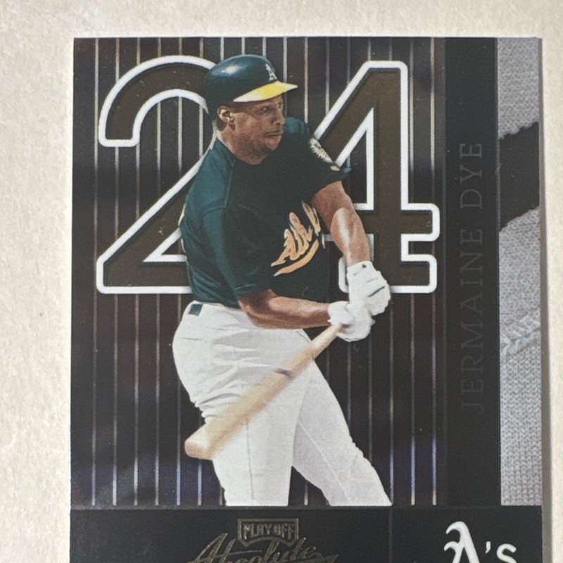 Playoff 2002 Absolute Memorabilia Jermaine Dye #110 Oakland Athletics Base Set