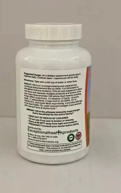 Pack de 3 Immuno 150 The Ultimate Multi Vitamin Immune Booster 150 Cápsulas Foto 2 de 4