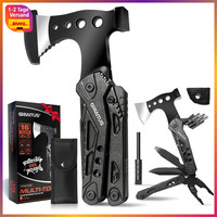 Multitool 16In1 Camping ZubehöR Mit Axt Hammer Zange Schraubendreher Geschenk
