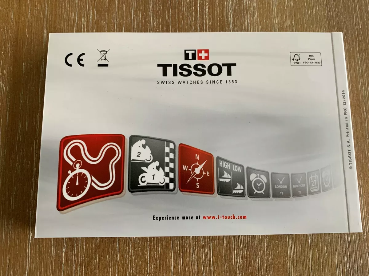 Istruzioni tissot shop t touch