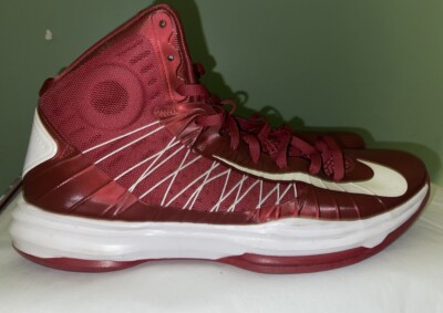 Nike Hyperdunk TB Maroon High Top Basketball Shoes 524882-602 Mens Size 15