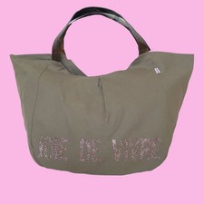 Tote Bag Elegant With Glitter French Phrase, Joie De Vivre