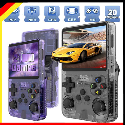 R36s Retro Handheld Videospiel Konsole-21000 Spiele vorinstalliert - Linux-128GB