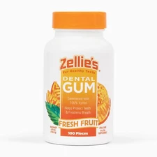 Zellie's | 100% Xylitol Sugar Free Fresh Fruit Chewing Gum | Fresh Fruit Flav...