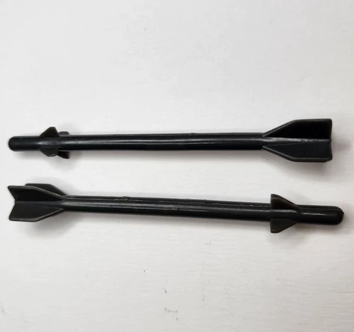 1983 Vtg Gi Joe Dragonfly Missile x2 Gray Vehicle Parts Piece Hasbro