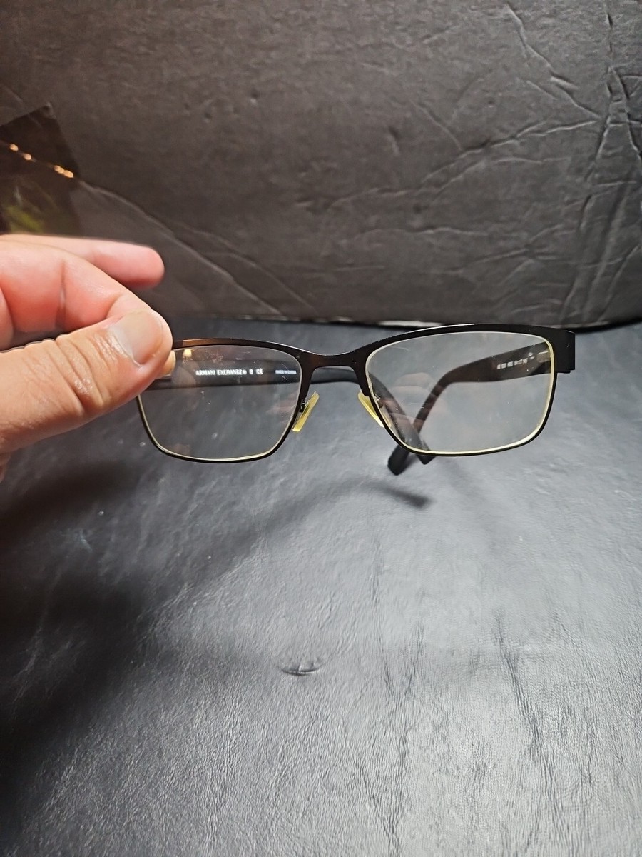 Armani Exchange AX 1020 6063 Matte Satin Black Eyeglasses 