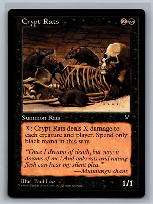 Magic The Gathering Visions Crypt Rats MTG TCG CCG