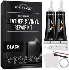 Black Leather Repair Kit for Car Interior, Leather Seat Repair Kit for Cars, and