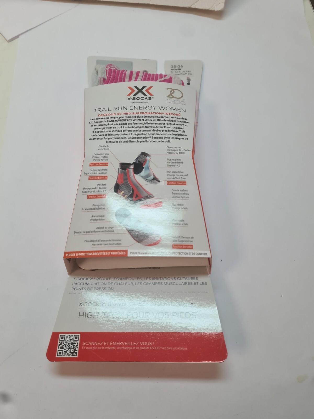 Calcetines X-SOCKS Rastro Run Energy Women-Taille UE35/36