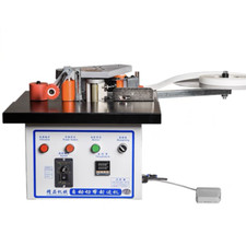 mini manual wood pvc edge banding machine with cutting pvc edge banding machine