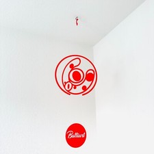 Concentric circles with planets orbits hanging mobile celestial decor for modern