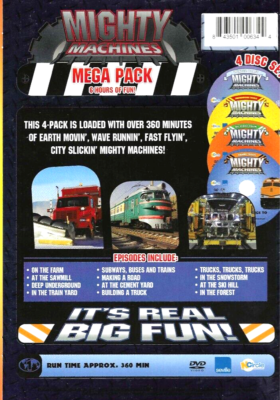 Mighty Machines, NEW! 4 DVD Mega Pack, Big Wheels, Making Tracks