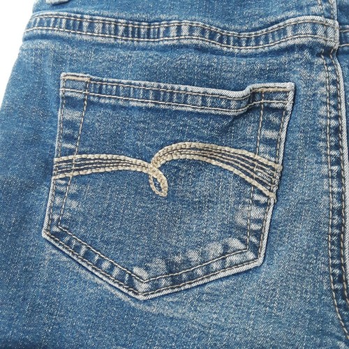 Justice Blue Denim Girls Kids Denim Jeans Size 10 Cuffed Mid Rise - Picture 9 of 9