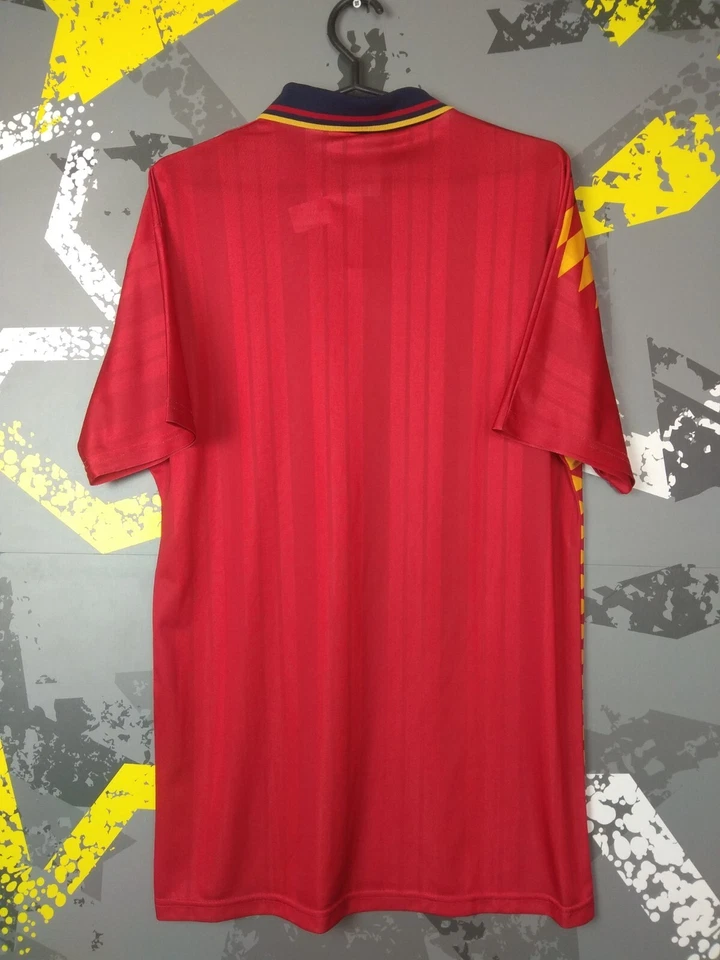Camiseta de fútbol local España 1994-1996 Camiseta vintage del equipo Adidas Camiseta ig93 Foto 3 de 4
