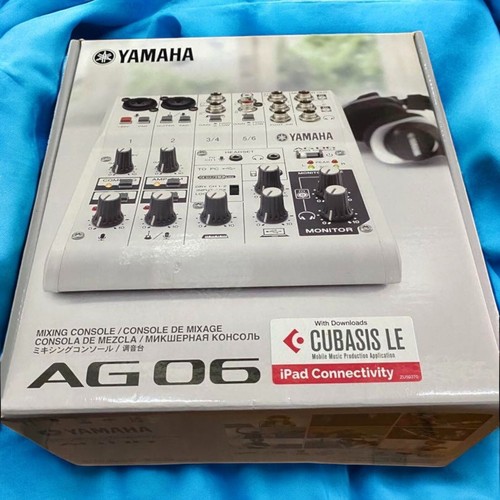 YAMAHA AG06 6ch Live Streaming Mixer White AG 06 AG06 from Japan Used JP EX - Picture 3 of 7