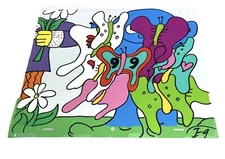 Keith Haring Sesame Street Production Cels Count To 10 Original Hand Painted