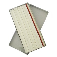 Piano Damper Felt - Set Of Grand Treble Damper Felts Backed With Scarlet Felt