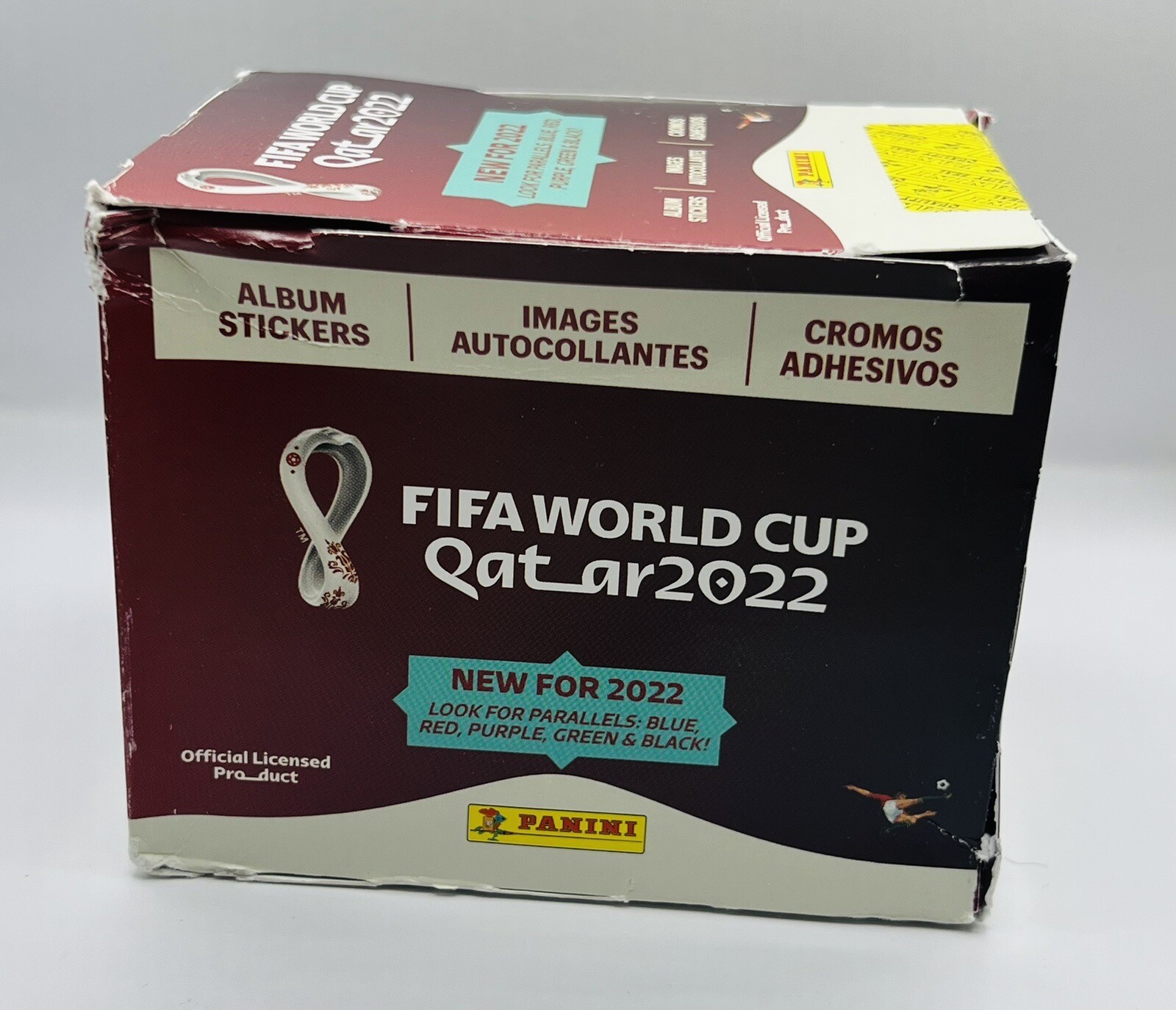 Panini 2022 FIFA World Cup Qatar Sealed Sticker Box 50 Packs Parallel