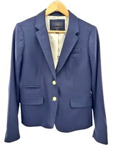 J Crew Schoolboy Blazer Womens Sz 6 Navy Blue...