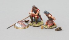 SPA028C Hoplite w/Cypriot Marine Prisoner Lady in Red Dress Shield Thomas Gunn