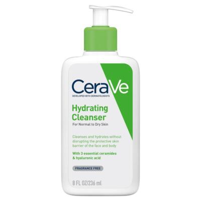 CeraVe Hydrating Cleanser For Normal to Dry Skin 236ml Cleanses & Hydrates