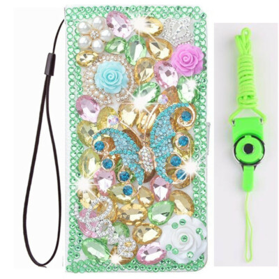 For iPhone 17/17 Pro/17 Pro Max Case 3D Bling Flip Leather wallet phone cover