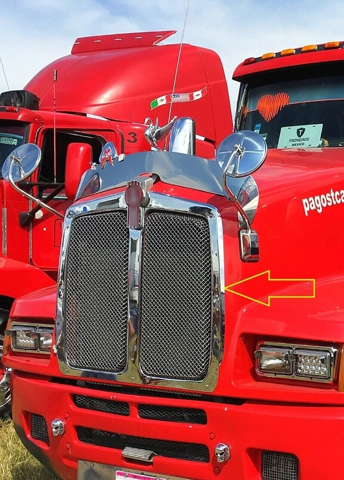 Quadro de grade de aço inoxidável Kenworth T600 # 402 - Imagem 2 de 2