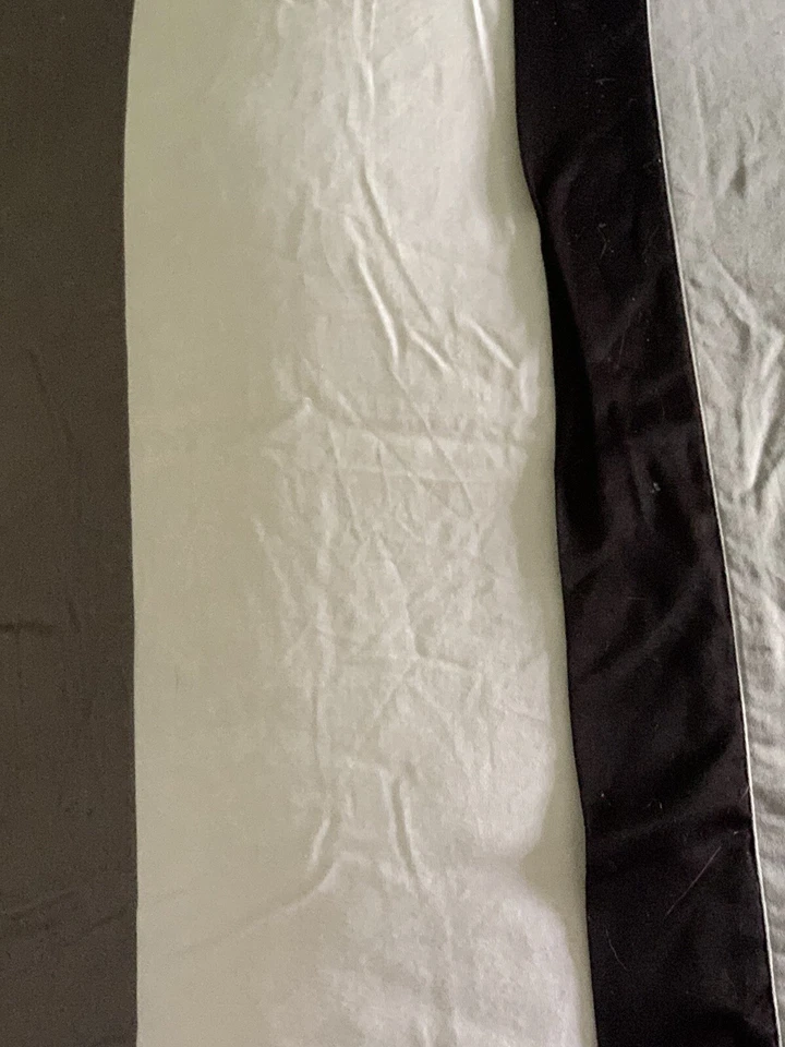 Simply Vera Vera Wang Bedspread Queen Comforter Striped Black/Gray/ White 92x98 - Image 4 of 4