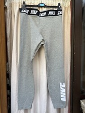 NIKE WOMENS TIGHT FIT HIGH RISE REGULAR LENGTH LEGGINGS GREY XL BNWT FREE POST