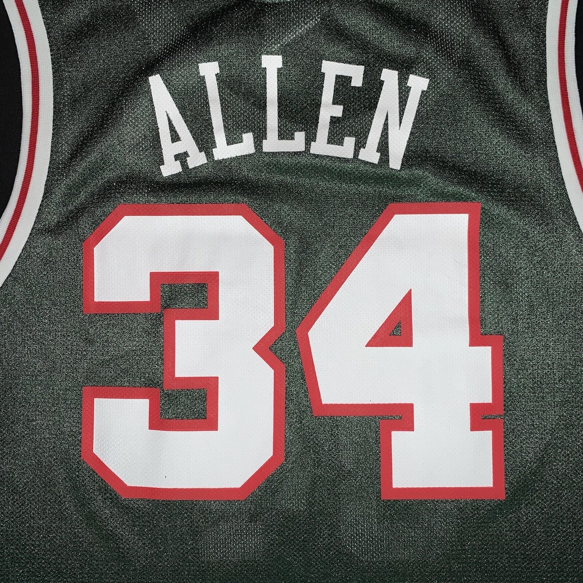 Reebok Ray Allen Milwaukee Bucks #34 Green Hardwood Classics Reebok Ray Allen Milwaukee Bucks #34 Green Hardwood Classics