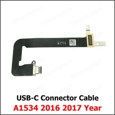 Power DC Jack USB-C Connector Flex Cable For Macbook Retina 12" A1534 2016 2017