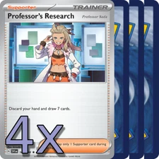 4x Professors Research SVI - NM Playset - Trainer x4 - Pokemon TCG 