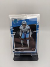 Jeff Okudah 2020 Panini Chronicles Clearly Donruss Rated Rookie #RR-JO Lions