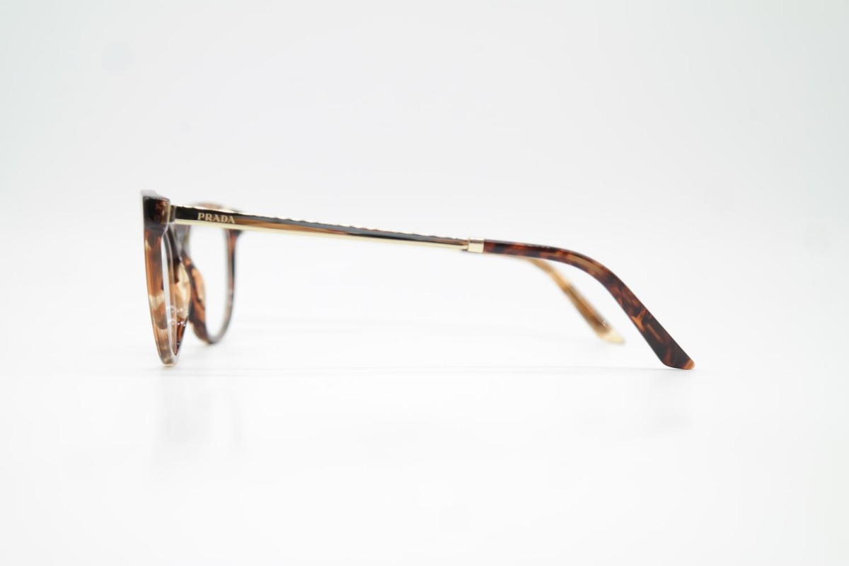Prada Metallic Gold and Brown Eyewear Prada D55S Sunglasses main image 4