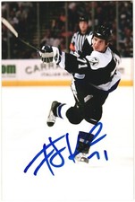 Filip Kuba Autographed 4x6 Color Photo Tampa Bay Lightning Black #71 B