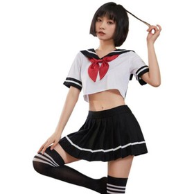School Japanese Sailor Suit Sexy Lingeries Sleepwear Jk Uniform Cosplay Costume