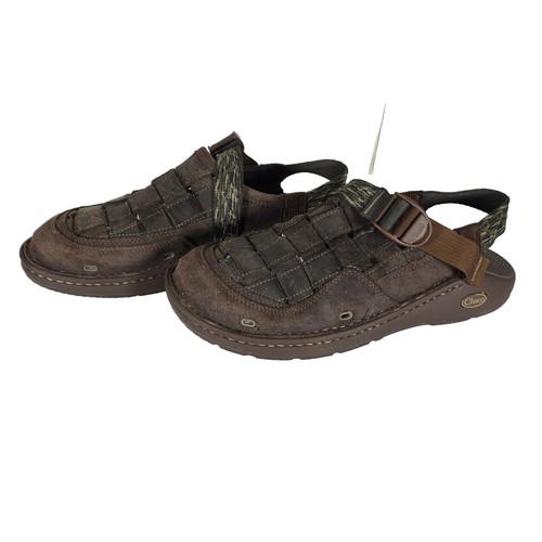 Chaco Canyon Woven Clog Mens 14 Hut Fungi Beige Kaki Suede  display picture 1