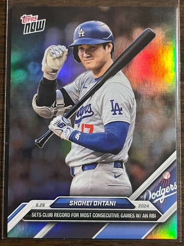 2024 Topps Now #351SP Shohei Ohtani Los Angeles Dodgers FOIL PHOTO VARIATION