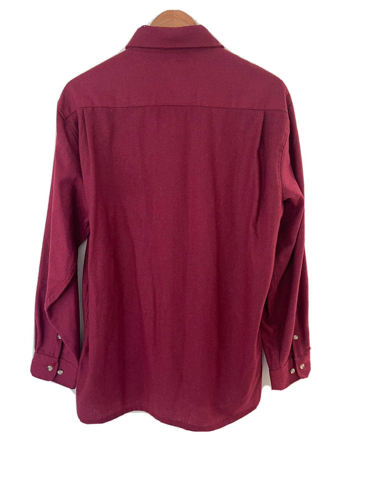 Vintage High Sierra Wool Shirt Size L Burgundy - image 5