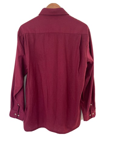 Vintage High Sierra Wool Shirt Size L Burgundy - Picture 5 of 8