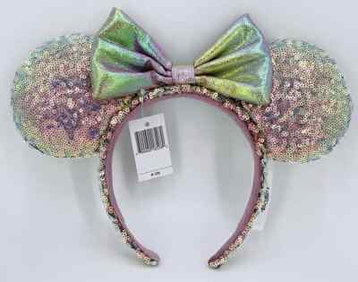 Disney Limited Edition Iridescent Ears Purple Iridescent Sparkle Mickey Ears - Mouse Ears Headband  main image 4