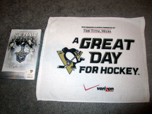 Pittsburgh Penguins 2012 Playoff RALLY TOWEL game 2 Flyers Program Sidney Crosby - Picture 1 of 1