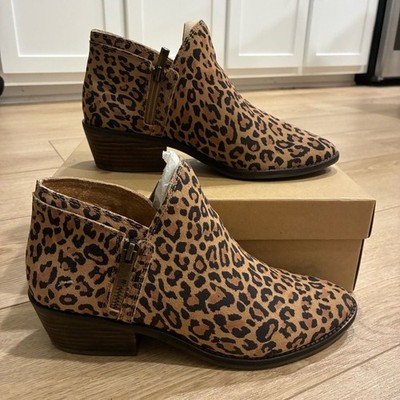 Lucky Brand Women s Fhuna 2 Natural Multi Ankle Bootie Cheetah Leopard Size 8.5