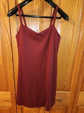 Sleeveless Burgundy Mini Dress