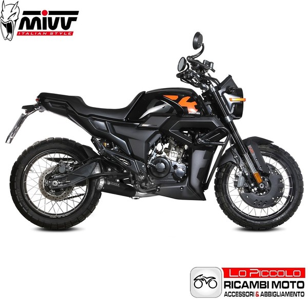 Auspuffanlage Komplett Mivv X-M1 Schwarz Zontes Zt 125 Gk 2021 2022 2023 2024-image