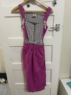 KLEID VINTAGE USAR TRACHTEN OKTOBERFEST DIRNDL TIROL MÄDCHEN 152